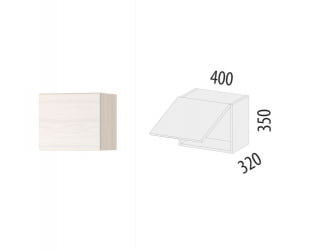 Антресоль (с системой плавного закрывания) Графит 74.105 Сосна Астрид /Ваниль