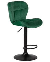 Стул барный DOBRIN BARNY BLACK (зеленый велюр (MJ9-88)) 2 шт