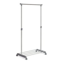 Вешалка с обувницей ODENT металл, пластик, 86*44*166 см, темно-серый/светло-серый/хром