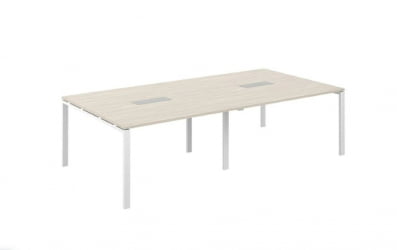 Стол переговорный Sigma SG.276.OL.63.WH Дуб светлый Белый