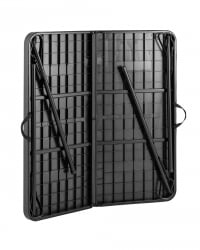 Комплект раскладного стола и стульев Кейт черный