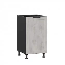 Тумба кухонная 450 Джамис ЛД 296.030.000.046 Черный Белый камень