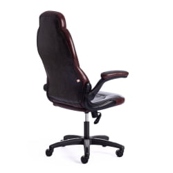 Кресло BAZUKA кож/зам, серый/коричневый, 2TONE/2TONE перф/2TONE