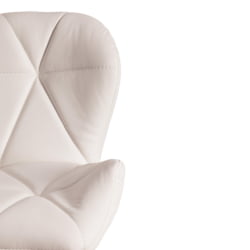 Барный стул BIAGGIO (mod. KY717) металл/экокожа, 44*50*83-103 см, белый/хром