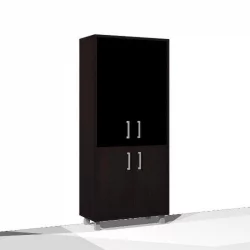 Стеллаж стекло в раме В430.4 Венге магия