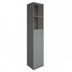 Шкаф высокий узкий левый Riva А.СУ-1.7 Л Серый