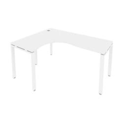 Стол письменный METAL SYSTEM Б.СА-4 Л Белый
