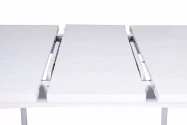 Стол раскладной Ялта-2 с цилиндрическими опорами Белый Анкор светлый