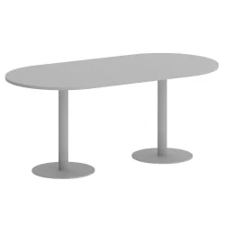 Стол овальный HOME OFFICE VR.SP-5-180.1 Серый/Серый металл