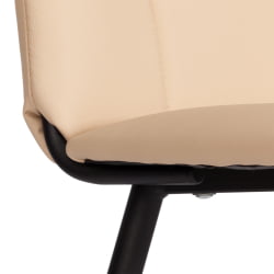 Металлический стул Asti TREND, экокожа, бежевая, 47х54х86 см