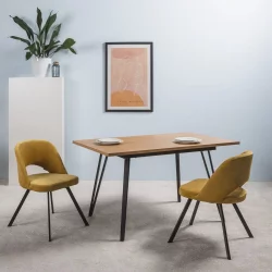 Стол раздвижной Диего 120-160 Галифакс Табак_БЕЛЫЙ