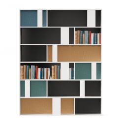 Стеллаж 1600 Милтон ЛД 537.050.000 Белый Шенилл