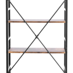 Стеллаж офисный WS-03 60x30x166 см, burnt