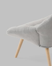 Кресло Олби Страйпс светло-серый