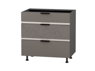 Стол с 3-мя ящиками системы Hettich Грейс 105.92 Оникс Кубанит