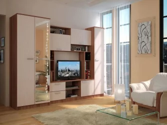 Гостиная Флора Ясень Шимо тёмный светлый