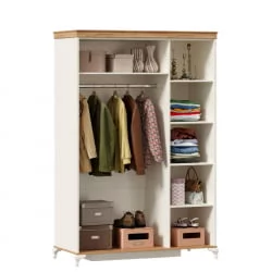 Шкаф трехстворчатый Вилладжио Алебастр/Дуб золотой