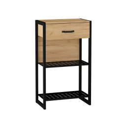 Тумба с зеркалом Техно ЛД 01 Дуб Золотой Черный