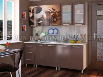 Кухонный гарнитур 2,0 м Люкс Шоколад