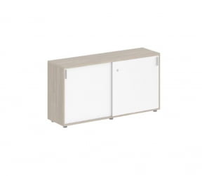 Шкаф-купе низкий с замком Сигма СГ.701.ОД.ВХ Дуб темный Белый / Sigma SG.701.OD.WH