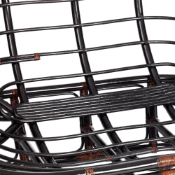 Диван MAMASAN/МАМАСАН 23/02 W /с подушкой/ 169х102х80 см, Antique brown, матрац 182х119 см, ткань серо-бежевая 3М 16/2