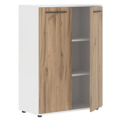 Шкаф с глухими средними дверьми ЕДИС ЕМCС 85.1 Дуб Денвер светлый Мокко Белый / EDIS EMCS