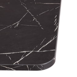 Стол обеденный TIBI нераздвижной ЛДСП, 68,6 х 110 х 75 см, Мрамор черный/Белый