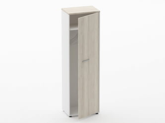 Шкаф для одежды 4 узкий Deka 10.19.302Пр Дуб Сантана светлый/Белый