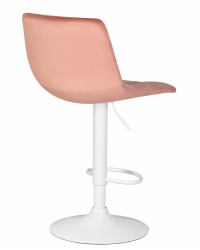 Стул барный DOBRIN TAILOR WHITE (пудрово-розовый велюр (MJ9-32)) 2 шт