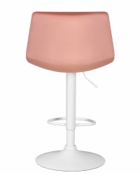 Стул барный DOBRIN TAILOR WHITE (пудрово-розовый велюр (MJ9-32)) 2 шт