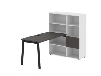 Рабочая станция ЕДИС ЕЛРСТ 1113 Мокко Черный Белый / EDIS ELRST