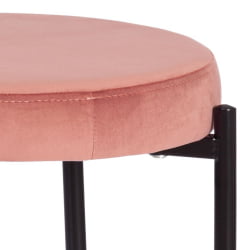 Дизайнерский стул REVO (mod. 7034) ткань/металл, 44 х 44 х 47 см, коралловый barkhat 15 /черный