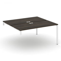 Двойной стол-надставка на опорную тумбу CОНCЕПТ CН.ДСН-004 Дуб Мали Белый / CONCEPT CN.DSN-004