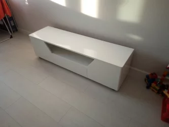 ТВ тумба тип 4 Diamond Белый глянец