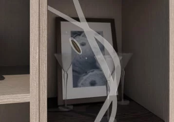 Классическая стенка в гостиную Атлантида 2 Б Ясень шимо темный Ясень шимо светлый