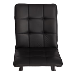 Металлический стул Bari LT, экокожа, черная, 41х55х89 см