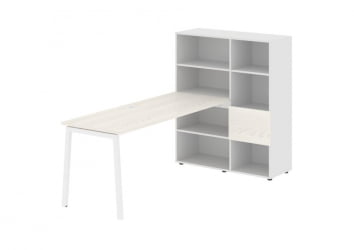 Рабочая станция EDIS ELRST 1117 Ясень Траун Белый Белый