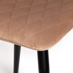 Стул CHILLY X (mod. 7096-1) ткань/металл, 45x53х88 см, высота до сиденья 50 см, бежевый barkhat 5/черный