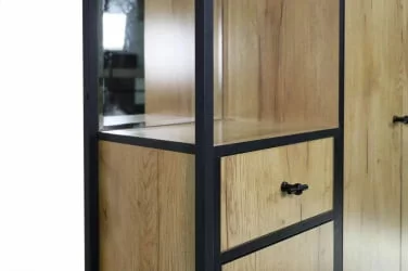 Прихожая Берген 5 Дуб Крафт Золотой Черный