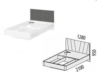 Детская кровать для девочки Аляска 502.12