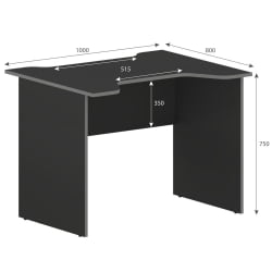 Геймерский стол SKILLL SKL 100CA антрацит/металлик