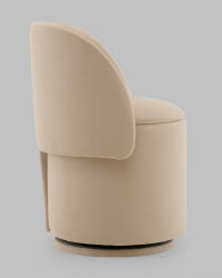 Пуф-трансформер Таунсвилл вращающийся с ящиком велюр бежевый