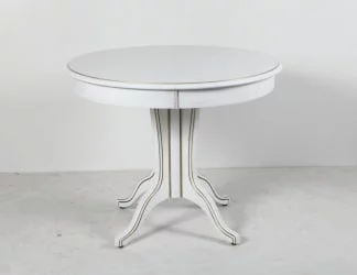 Круглый раздвижной стол Орион-5 (d1000) тон 1 с золотой патиной