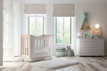 Кроватка для новорожденных 120x60 Micuna BabySitter White Water wood