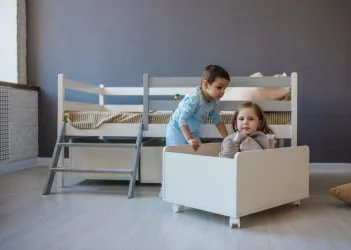 Лестница к кроватям 1600*800 RooRoom VK-101с Серая