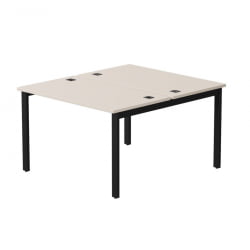 Бенч-система на 2 места на металлокаркасе, опоры 90 гр Everprof EVO 254S018 Кашемир Черный