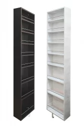 Шкаф в черном глянцевом стекле Драйв Шелф (правый) Венге