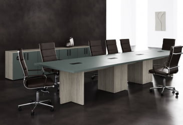 Кабинет для переговоров VELION №3 Нефрит Дуб Сильвер