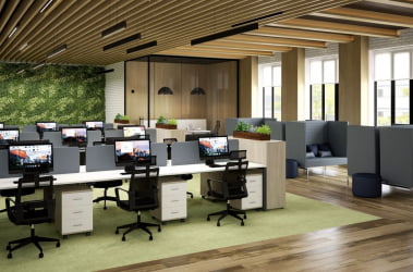 Мебель для офиса Sigma №4 Белый Дуб светлый