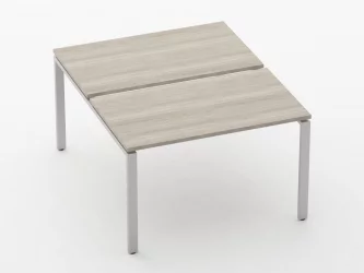 Письменный стол для двоих Deka П-обр. каркас 7.145.12 Дуб Сантана светлый